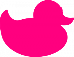 Pink Rubber Duck clip art - vector clip art online, royalty ...