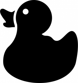 Duckling Side View Silhouette Svg Png Icon Free Download (#74426 ...