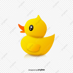 Flat Cartoon Yellow Duckling, Animal, Cartoon, Yellow Duck ...