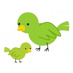 Free Parent and child of a bird image｜Free Cartoon & Clipart ...