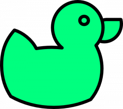 Green Duck Clip Art at Clker.com - vector clip art online, royalty ...
