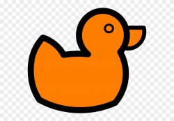 Orange Clip Art At - Orange Duck Clipart - Png Download ...
