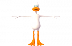 Toon duck - Rigged