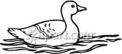 wildlife outline images | Outline Of A Duck In Water ...
