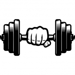 Dumbbell #5 Hand Weightlifting Bodybuilding Fitness Workout Gym Weights  Aerobics Cardio .SVG .EPS .PNG Clipart Vector Cricut Cut Cutting