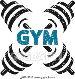 Vector Stock - Dumbbells for gym. Clipart Illustration ...