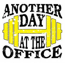 Another Day At The Office Dumbbell Lifting Workout Weights Mens T ...
