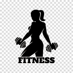 Woman holding dumbbells Fitness logo, Physical fitness ...