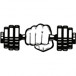 Dumbbell #9 Hand Weightlifting Bodybuilding Fitness Workout Gym Weights  Aerobics Cardio .SVG .EPS .PNG Clipart Vector Cricut Cut Cutting