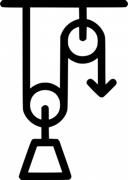 Pulley Load Weight Physics Lever System Svg Png Icon Free Download ...