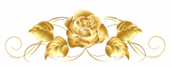 Beautiful Gold Rose Decor PNG Image - PurePNG | Free transparent CC0 ...