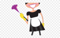 Dust Clipart House Maids - Maid Cleaning - Png Download ...
