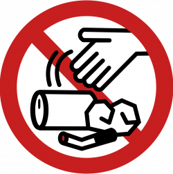 Clipart - No Littering Sign
