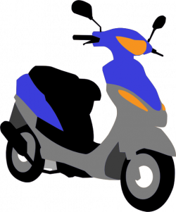 Blue Scooter Clipart | i2Clipart - Royalty Free Public Domain Clipart