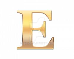 Golden letter E by PRUSSIAART on DeviantArt