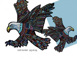 Eagle clipart - border - downloadable clip art - for your craft project or  cards
