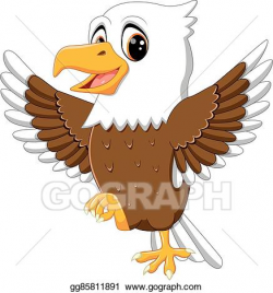 Vector Clipart - Cute eagle. Vector Illustration gg85811891 ...