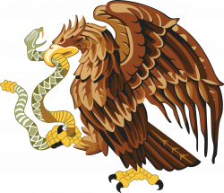 Clipart - Golden eagle with snake