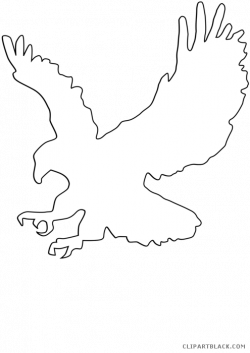 Eagle Outline Animal free black white clipart images clipartblack ...