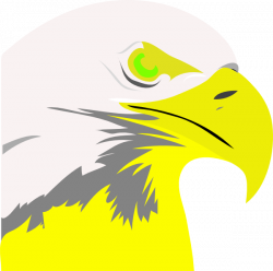 Florescent Yellow Eagle Clip Art at Clker.com - vector clip art ...