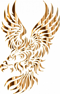 Clipart - Chromatic Tribal Eagle 2 5 No Background