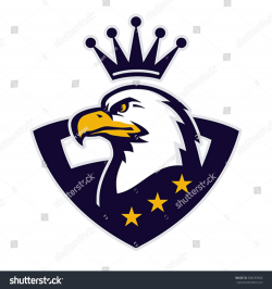 Mascot with crowned American eagle. #logo #design ...