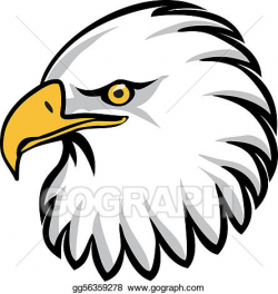 Vector Art - Eagle head. Clipart Drawing gg56359278 - GoGraph