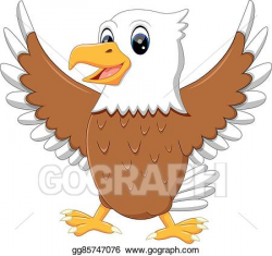 Vector Clipart - Cute eagle. Vector Illustration gg85747076 ...