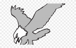 Peregrine Falcon Clipart Wings - Eagle Clipart Black And ...