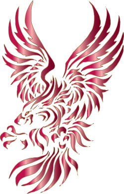 Clipart - Chromatic Tribal Eagle 2 9 No Background