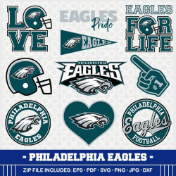 Philadelphia Eagles Svg, Football Clipart, Svg Cameo ...