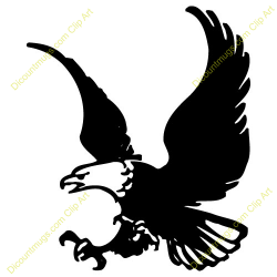 Black And White Eagle Clipart | Free download best Black And ...
