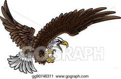 Vector Art - Eagle swooping. Clipart Drawing gg90746311 ...