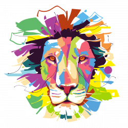 Sticker pop art lion majestueux | Pinterest | Lions