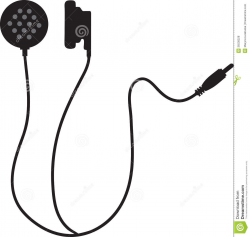 Cool Of Earbuds Clipart Black And White - Letter Master