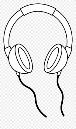 Headphones Line Art - Headphones Black And White Clip Art ...