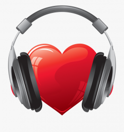Heart With Headphones Png #55921 - Free Cliparts on ClipartWiki