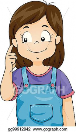 Vector Art - Kid girl point ear illustration. Clipart ...