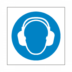 Wear Ear Protection Symbol Label – Safety-Label.co.uk | Safety Signs ...