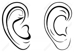 Ear Black And White Clipart | Free Images at Clker.com ...