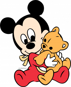 Baby Mickey Hug Toy Bear Clipart Png - Clipartly.comClipartly.com