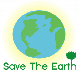 Clipart - logo save earth