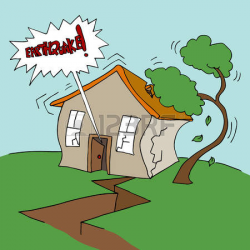 House clipart earthquake pencil and in color house ...