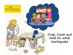 Drop, Cover and Hold On while Earthquake #earthquake ...