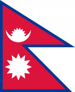 The Flag of Nepal, in remembrance of the 7.8 Magnitude Earthquake ...