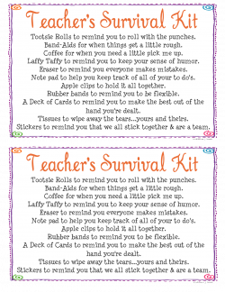 teacher survival kits - Google Search | service projects for ...