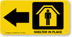 Shelter Signs - Earthquake, Tornado, Fallout, Decontamination Signs