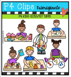 P4 KIDS Activity Time {P4 Clips Trioriginals Digital Clip Art}