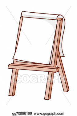 Stock Illustration - An easel stand on. Clipart ...