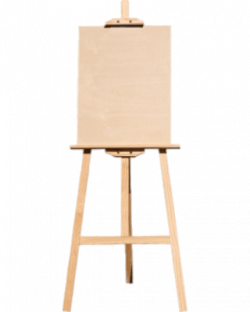 Blank Canvas on Easel transparent PNG - StickPNG